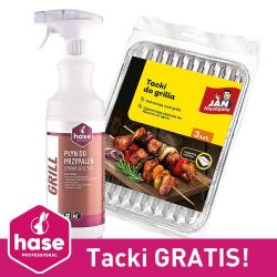 Hase Grill 1L płyn do przypaleń + Jan Niezbędny tacki do grilla GRATIS!
